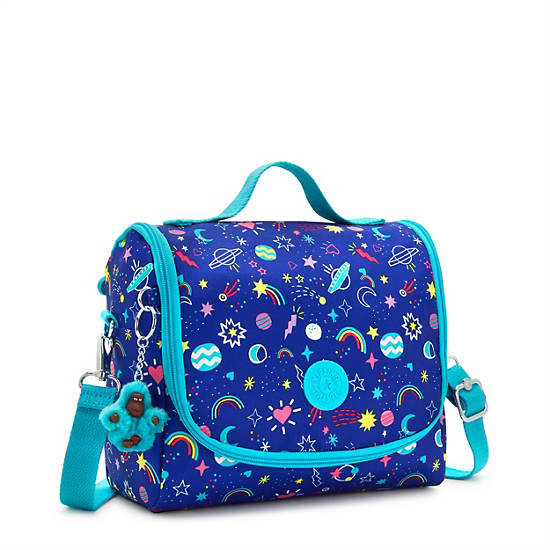 Kipling New Kichirou Printed Lunch Bag Taske Blå | DK 2157NW